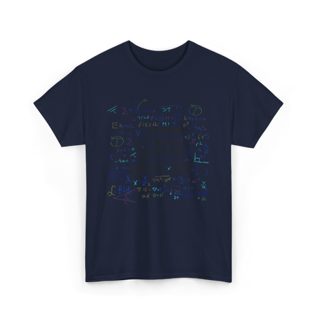 Math Equations Birthday Celebration T-Shirt - Navy