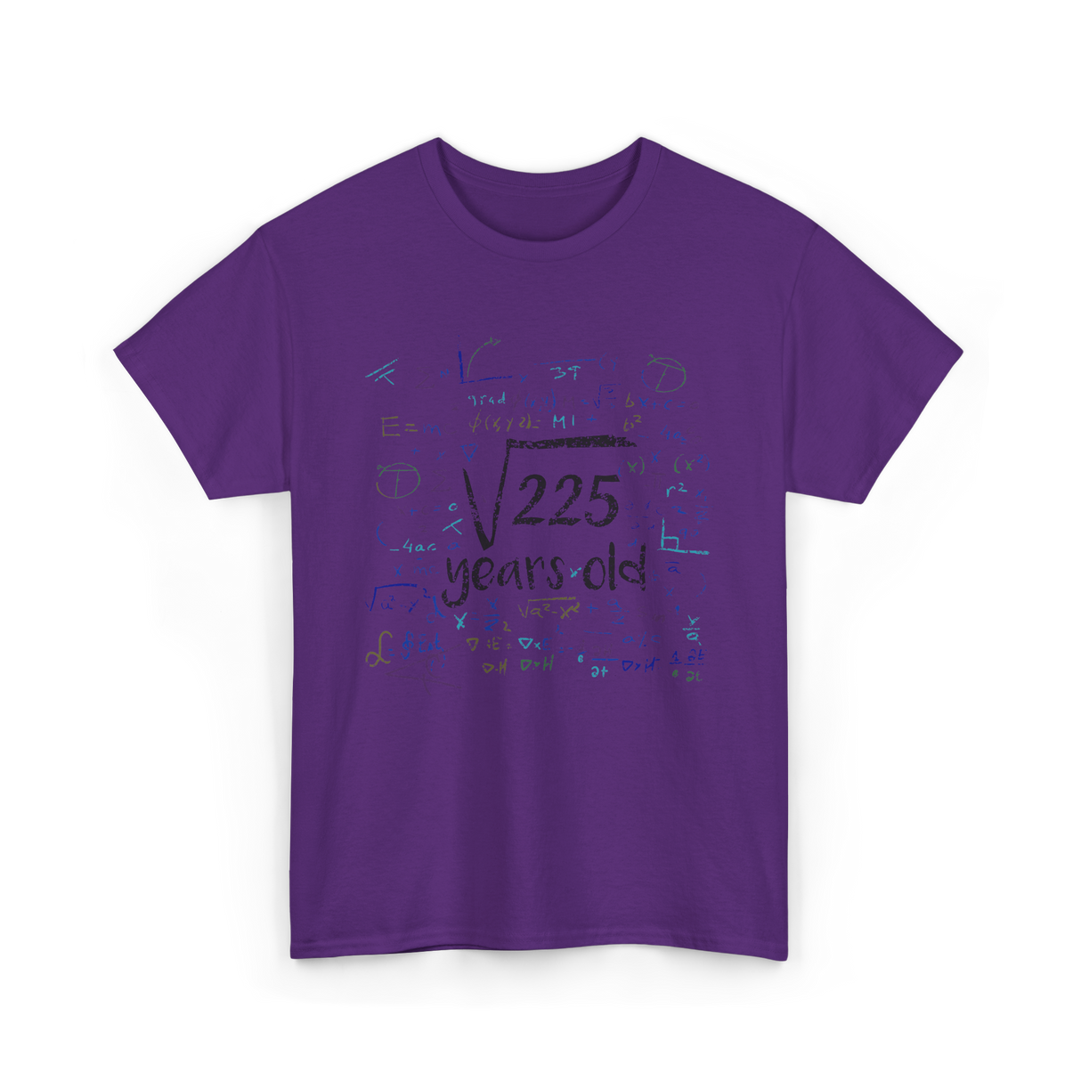 Math Equations Birthday Celebration T-Shirt - Purple