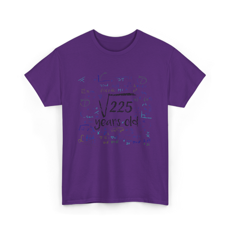 Math Equations Birthday Celebration T-Shirt - Purple