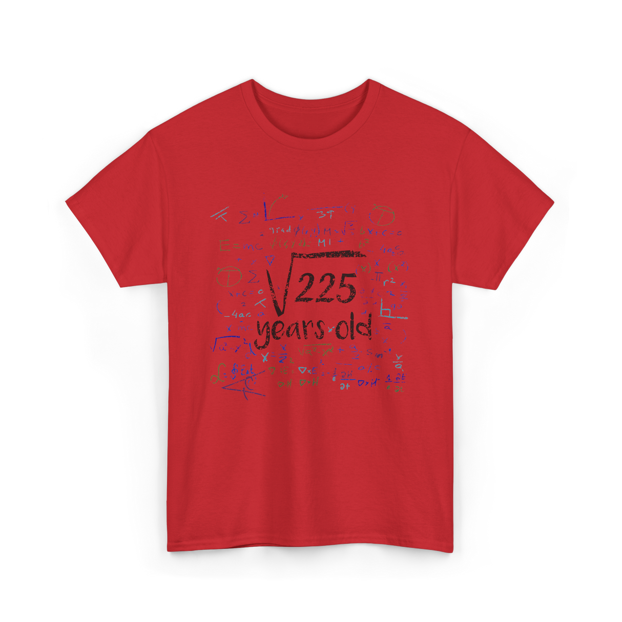 Math Equations Birthday Celebration T-Shirt - Red