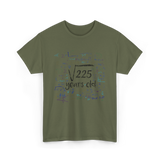 Math Equations Birthday Celebration T-Shirt - Military Green