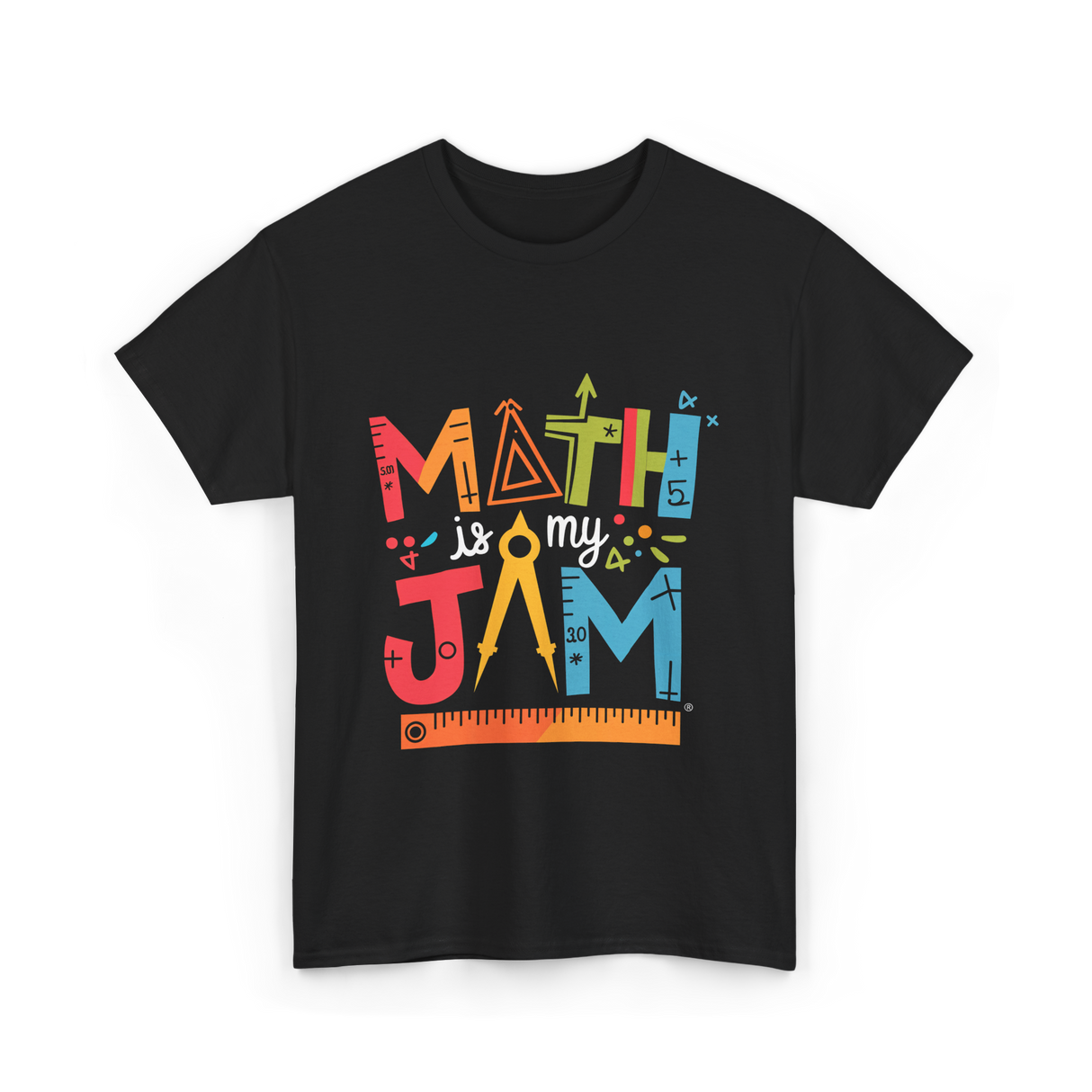 Math is My Jam Math T-Shirt - Black