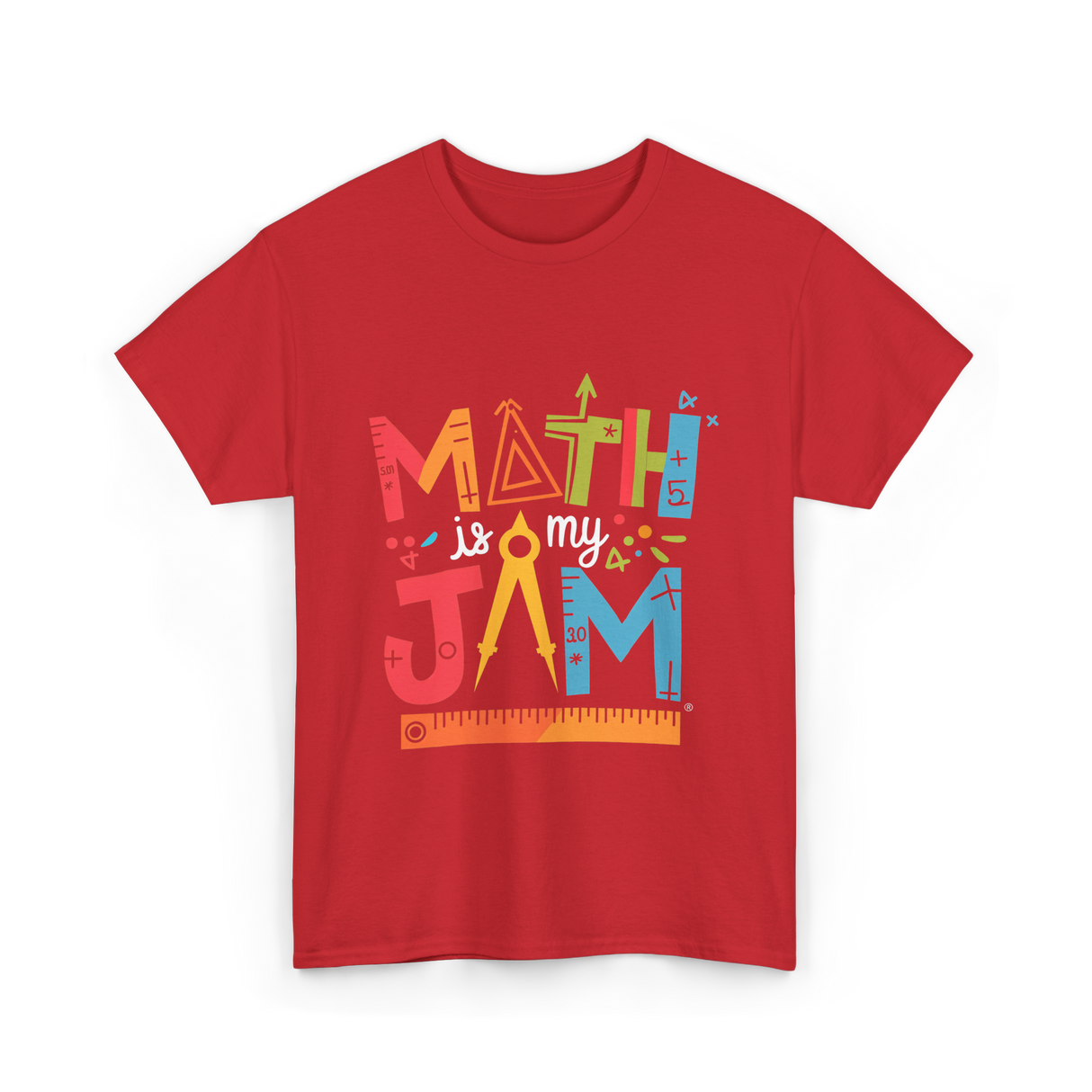 Math is My Jam Math T-Shirt - Red