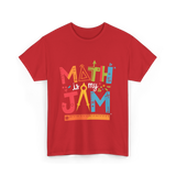 Math is My Jam Math T-Shirt - Red