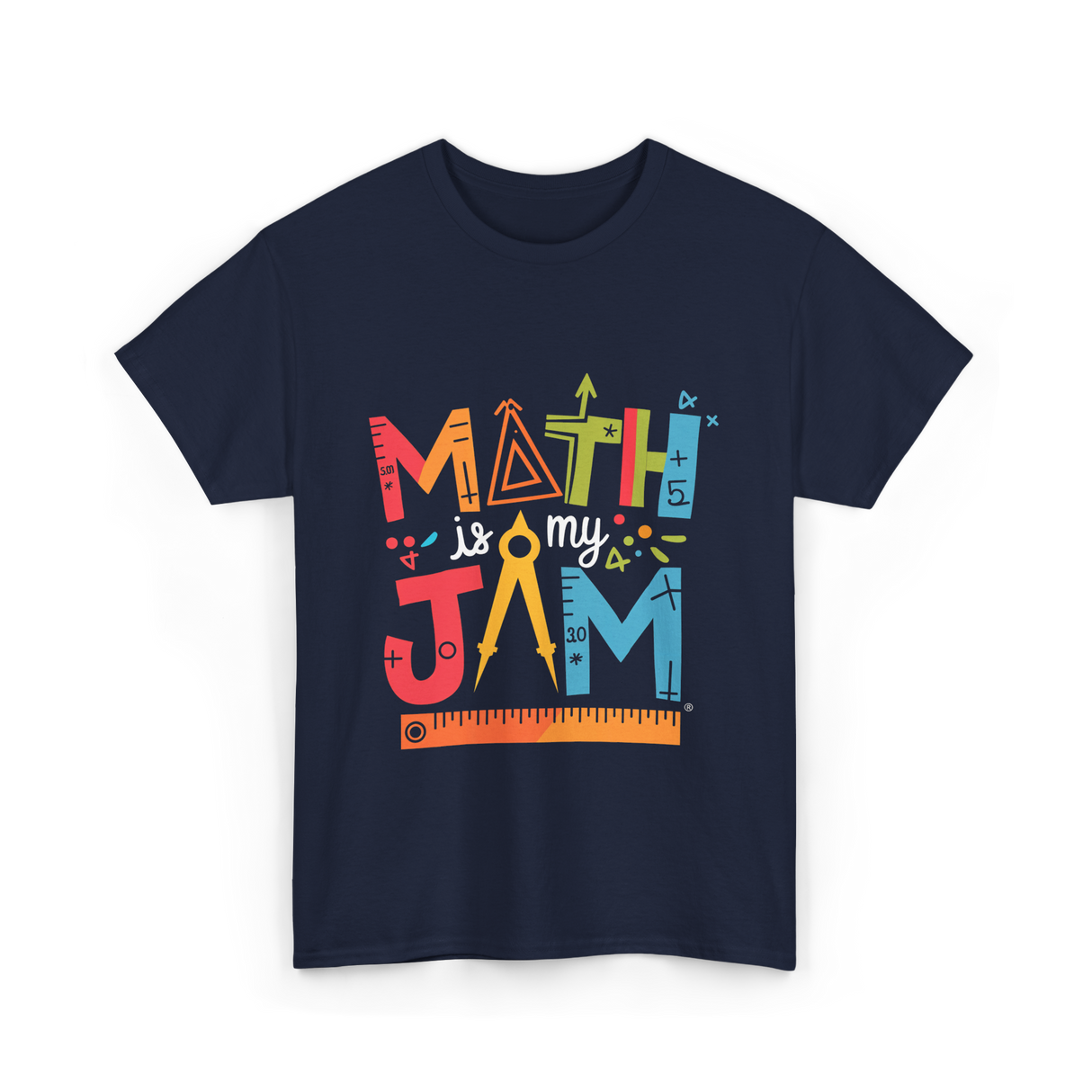 Math is My Jam Math T-Shirt - Navy