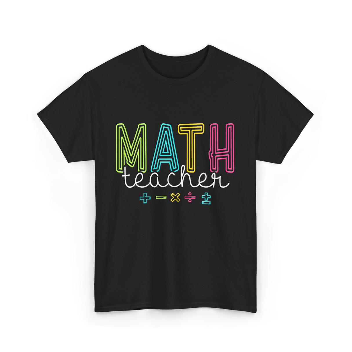 Math Teacher Education Teaching T-Shirt - Black