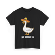 Me Goose-Ta Goose Funny Pun T-Shirt - Black