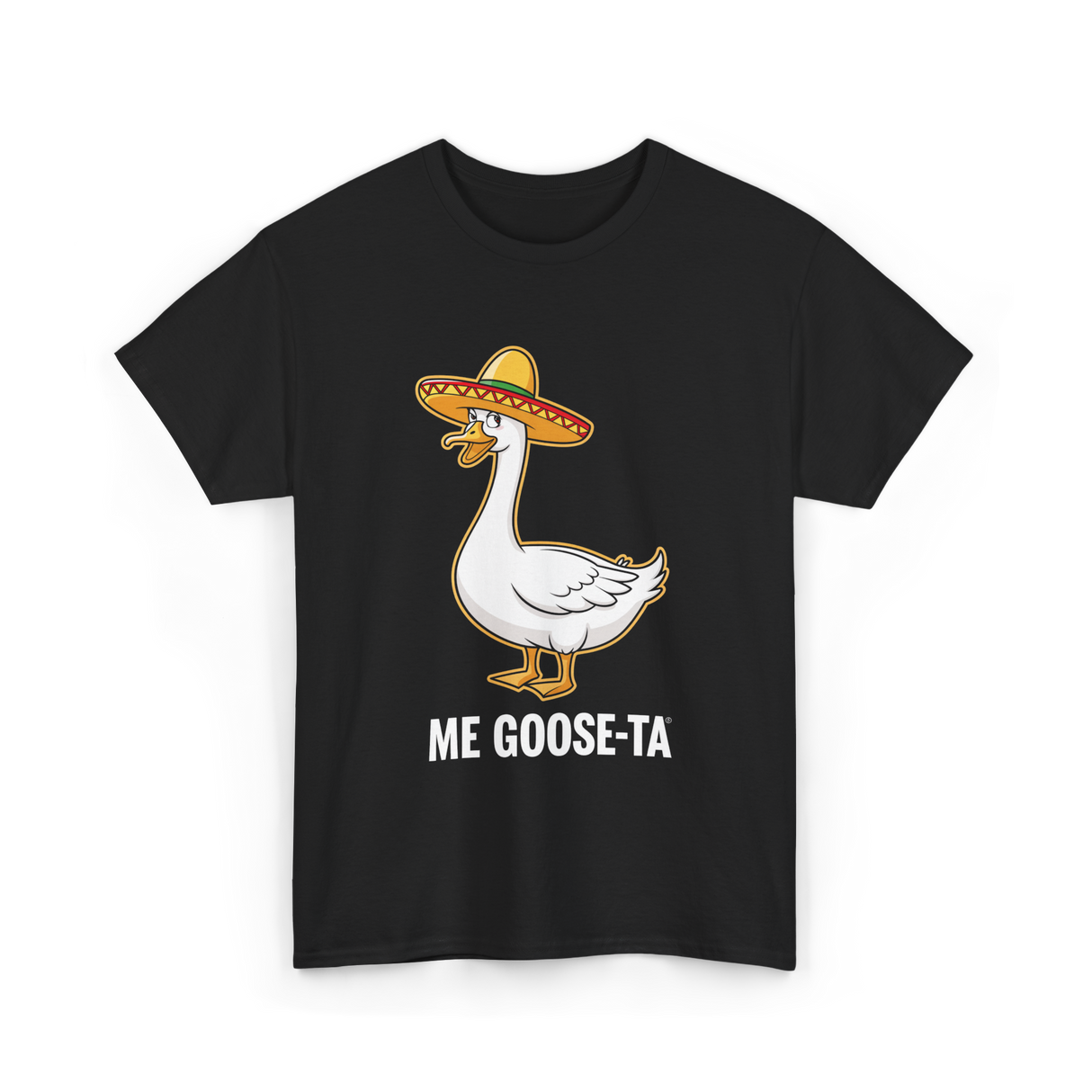 Me Goose-Ta Goose Funny Pun T-Shirt - Black