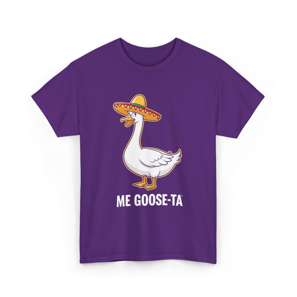 Me Goose-Ta Goose Funny Pun T-Shirt - Purple