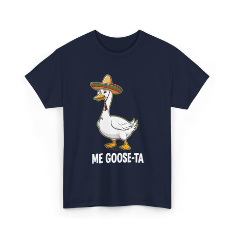 Me Goose Ta Goose Party T-Shirt - Navy