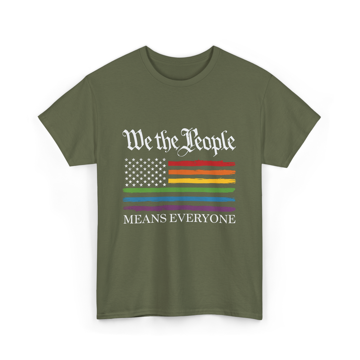 Means Everyone Equality T-Shirt - Military Green