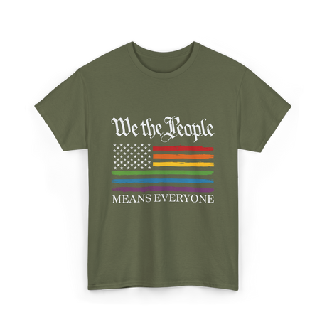 Means Everyone Equality T-Shirt - Military Green