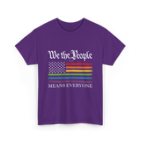 Means Everyone Equality T-Shirt - Purple