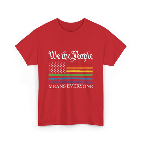 Means Everyone Equality T-Shirt - Red