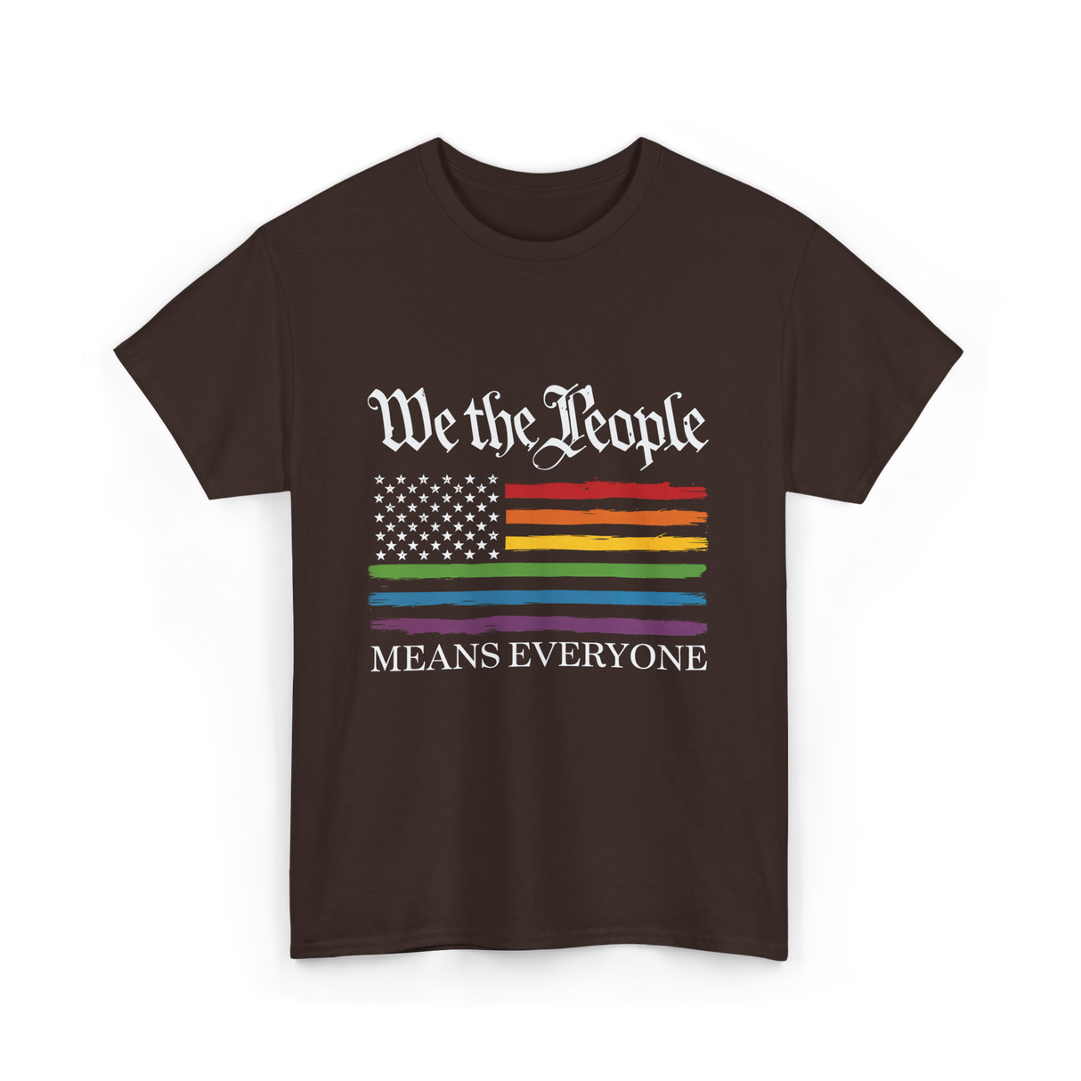 Means Everyone Equality T-Shirt - Dark Chocolate