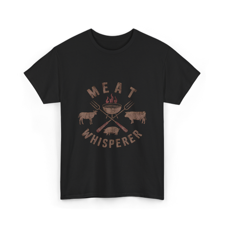 Meat Whisperer BBQ Grilling T-Shirt - Black