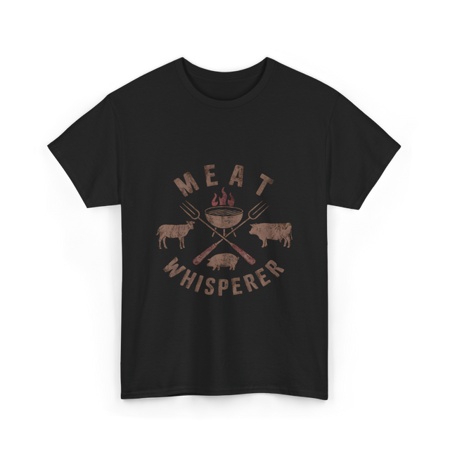 Meat Whisperer BBQ Grilling T-Shirt - Black