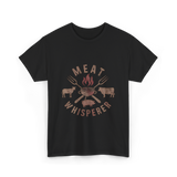 Meat Whisperer Grilling BBQ T-Shirt - Black