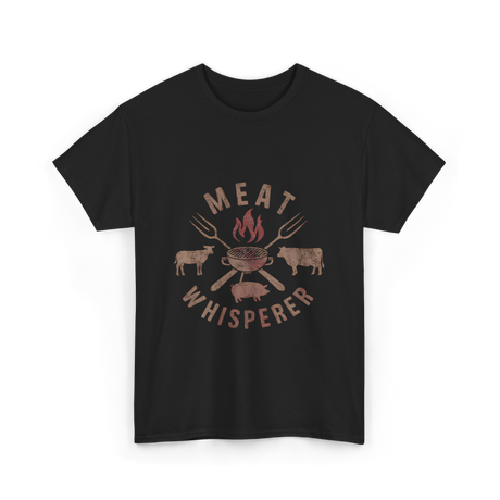 Meat Whisperer Grilling BBQ T-Shirt - Black