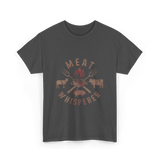 Meat Whisperer Grilling BBQ T-Shirt - Dark Heather