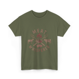 Meat Whisperer Grilling BBQ T-Shirt - Military Green