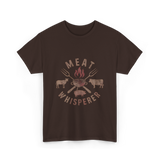 Meat Whisperer Grilling BBQ T-Shirt - Dark Chocolate