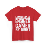 Mechanical Engineer Gamer T-Shirt - Red