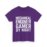 Mechanical Engineer Gamer T-Shirt - Purple