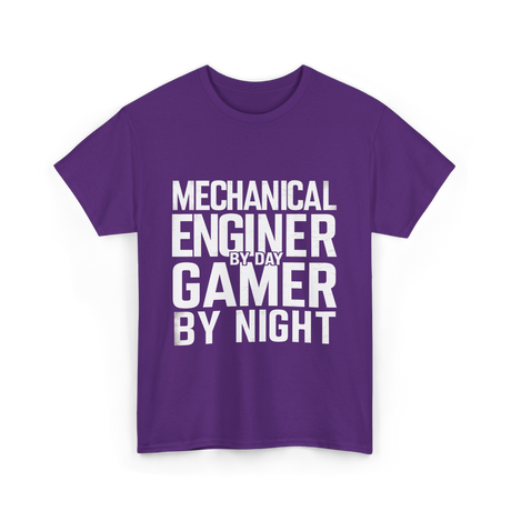 Mechanical Engineer Gamer T-Shirt - Purple