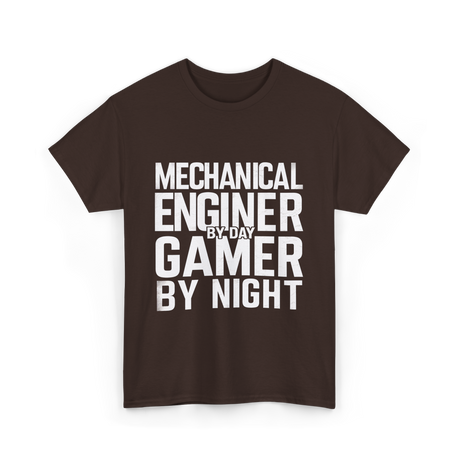 Mechanical Engineer Gamer T-Shirt - Dark Chocolate