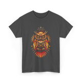 Mechanical Steampunk Owl Art T-Shirt - Dark Heather