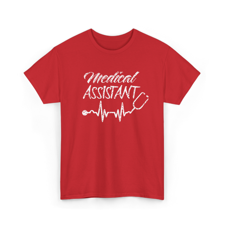 Medical Assistant Healthcare Professional T-Shirt - Red