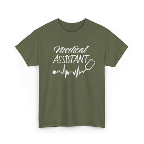 Medical Assistant Healthcare Professional T-Shirt - Military Green