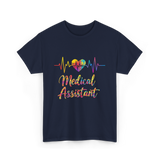 Medical Assistant Heartbeat Healthcare T-Shirt - Navy