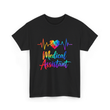 Medical Assistant Heartbeat Medical T-Shirt - Black