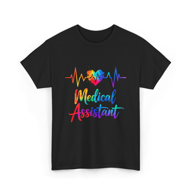 Medical Assistant Heartbeat Medical T-Shirt - Black