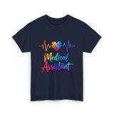 Medical Assistant Heartbeat Medical T-Shirt - Navy