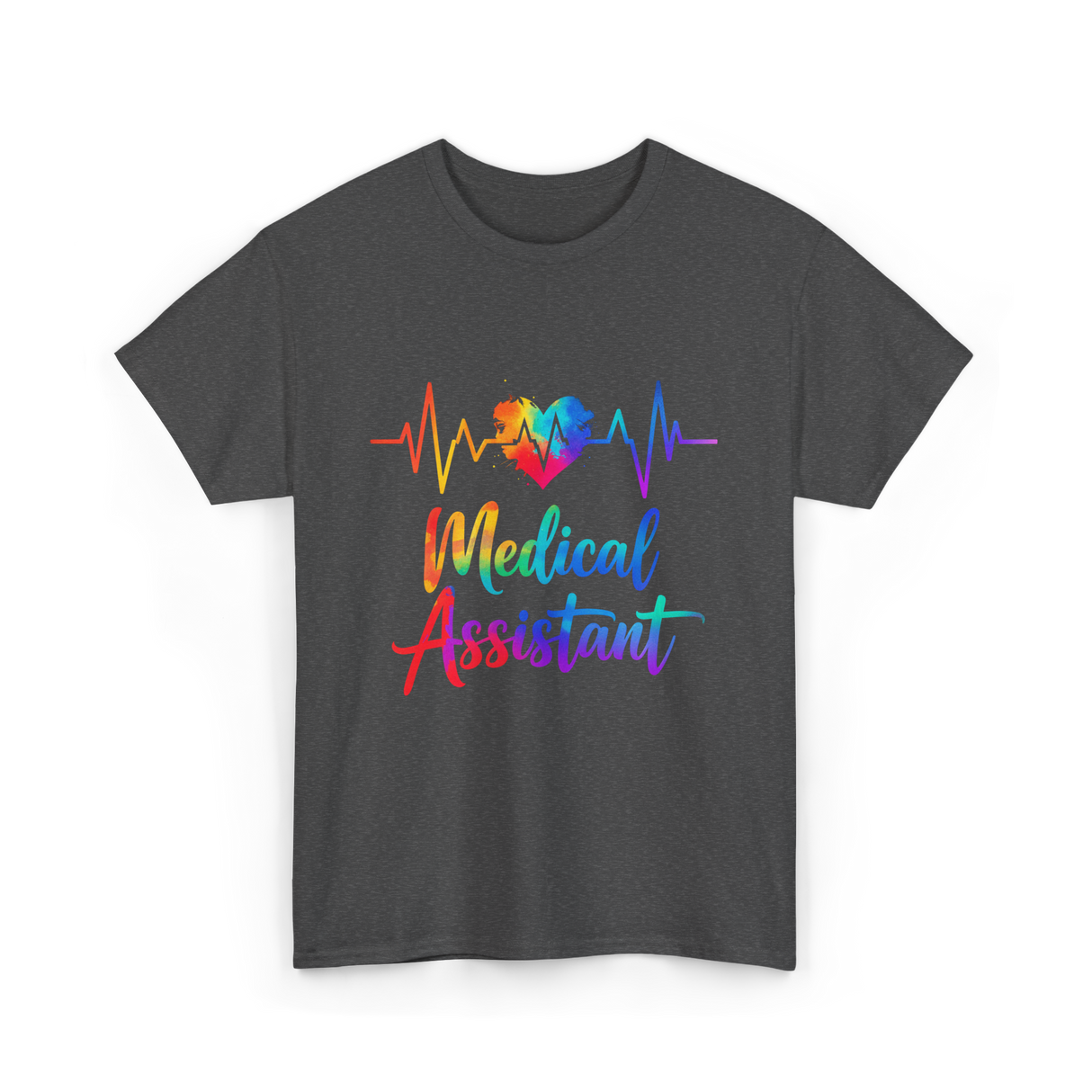 Medical Assistant Heartbeat Medical T-Shirt - Dark Heather