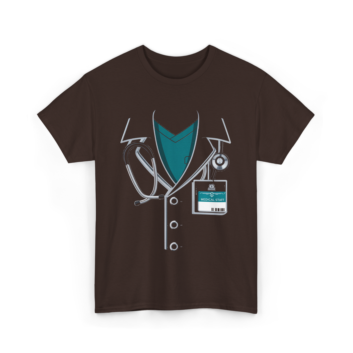 Medical Staff Healthcare Professionals T-Shirt - Dark Chocolate