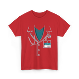 Medical Staff Healthcare Professionals T-Shirt - Red