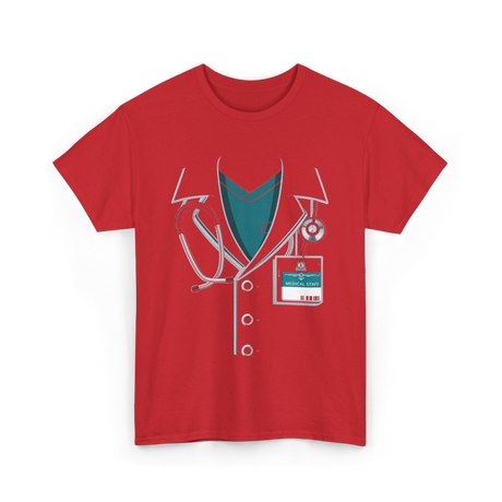 Medical Staff Healthcare Professionals T-Shirt - Red