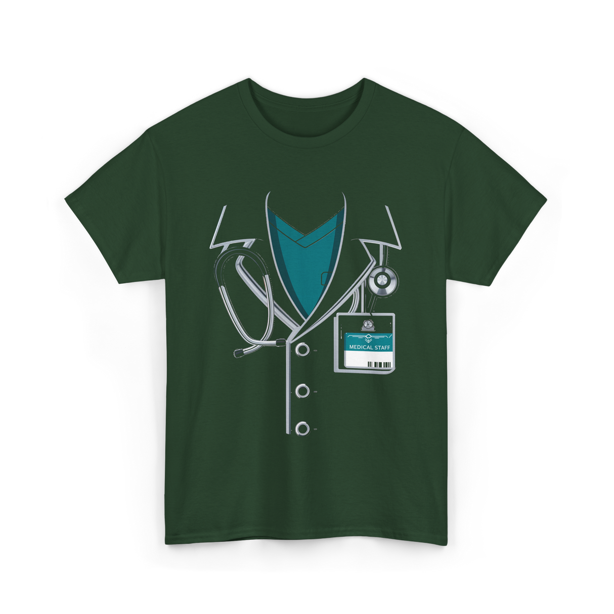 Medical Staff Healthcare Professionals T-Shirt - Forest Green