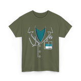 Medical Staff Healthcare Professionals T-Shirt - Military Green