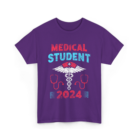 Medical Student 2024 Medicine T-Shirt - Purple