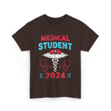 Medical Student 2024 Medicine T-Shirt - Dark Chocolate