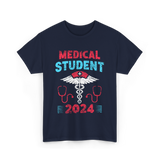 Medical Student 2024 Medicine T-Shirt - Navy