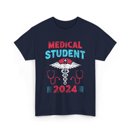 Medical Student 2024 Medicine T-Shirt - Navy