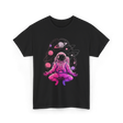 Meditative Astronaut Space Meditation T-Shirt - Black