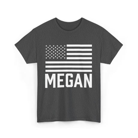 Megan Personalized Birthday Name T-Shirt - Dark Heather