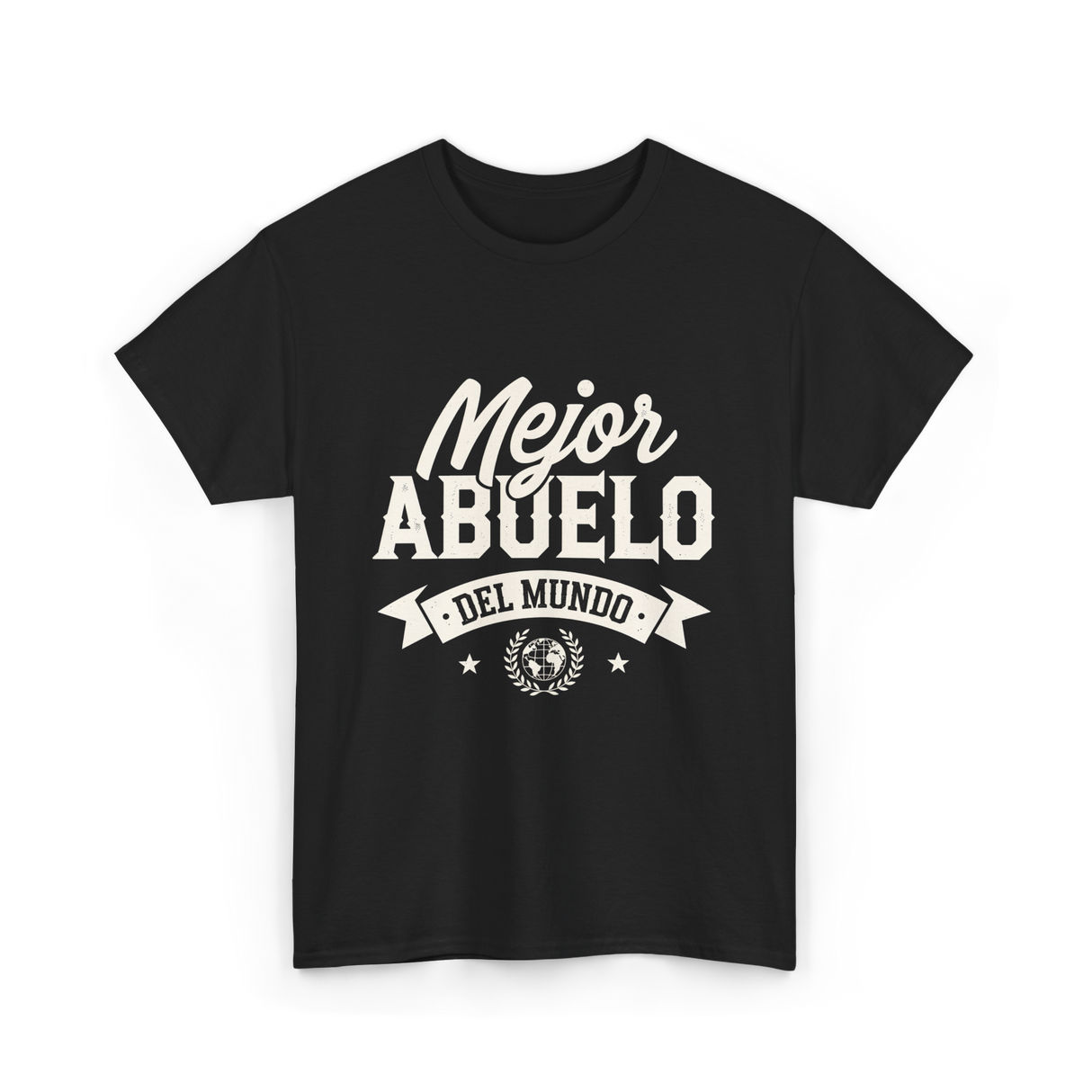 Mejor Abuelo Abuelo Mundial T-Shirt - Black